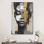 Tableaux Peinture d'un visage de femme