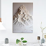 Tableaux Montagne blanche avec de la neige