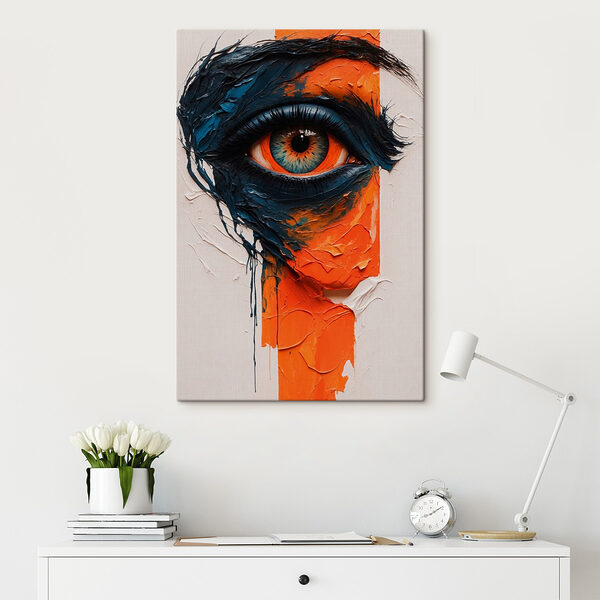 Peinture d'un œil avec de la peinture Tableaux Peinture d'un œil avec de la peinture