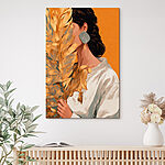 Tableaux Femme tenant une feuille
