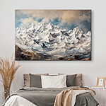Tableaux Chaîne de montagnes enneigées