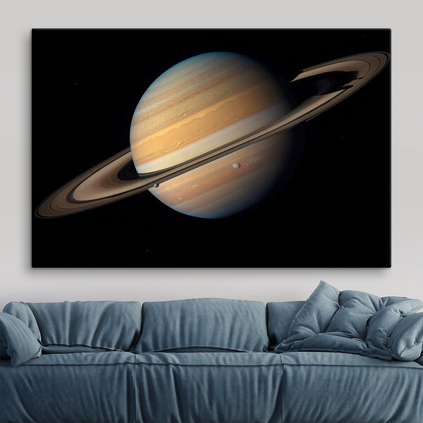 Planète avec anneaux dans l'espace Tableaux Planète avec anneaux dans l'espace