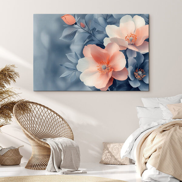 Tableaux Fleurs délicates dans des teintes douces