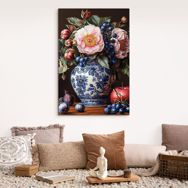 Peinture de fleurs dans un vase Tableaux Peinture de fleurs dans un vase