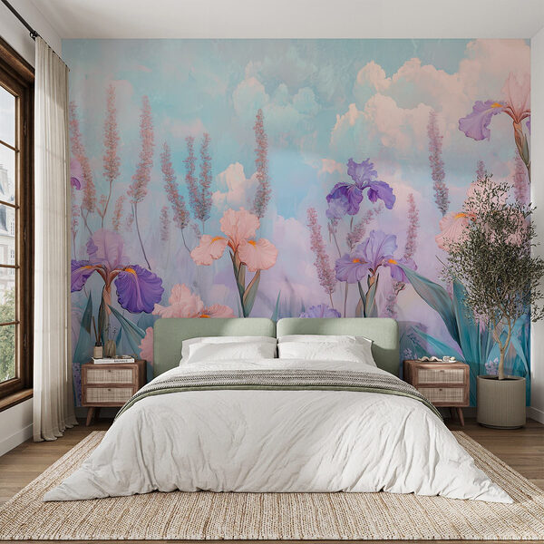 Peinture de fleurs et de plantes Papier peint Peinture de fleurs et de plantes