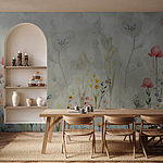 Papier peint Peinture de fleurs et de plantes