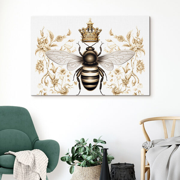 Abeille avec une couronne sur la tête Tableaux Abeille avec une couronne sur la tête
