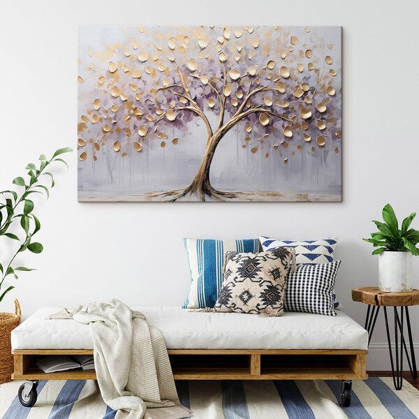 Arbre élégant avec de jolies feuilles texturées Tableaux Arbre élégant avec de jolies feuilles texturées