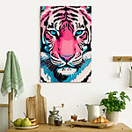 Tableaux Portrait vibrant d'un tigre.