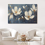 Tableaux Peinture de fleurs blanches