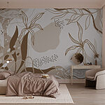Papier peint Motifs naturels dans des tons terreux
