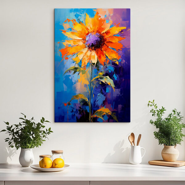 Peinture d'un tournesol Tableaux Peinture d'un tournesol