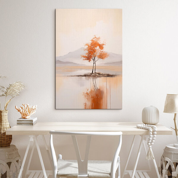 Arbre sur une île dans l'eau Tableaux Arbre sur une île dans l'eau