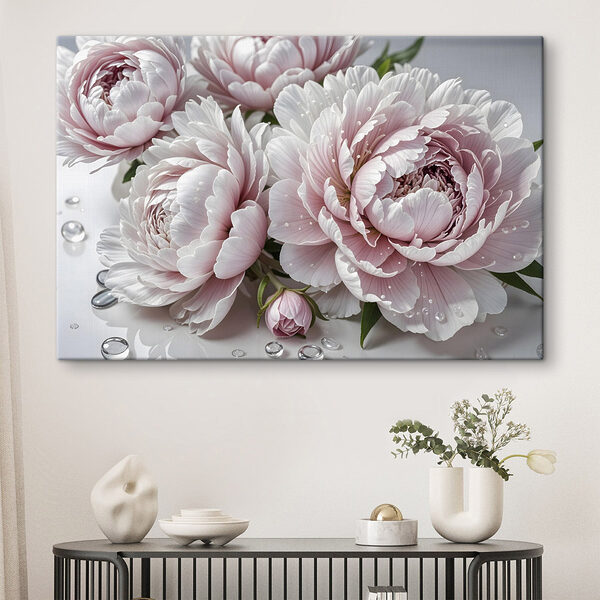 Groupe de fleurs roses Tableaux Groupe de fleurs roses