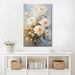 Tableaux Peinture de roses blanches