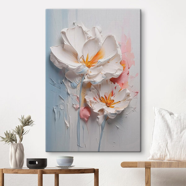Peinture de fleurs sur un mur Tableaux Peinture de fleurs sur un mur