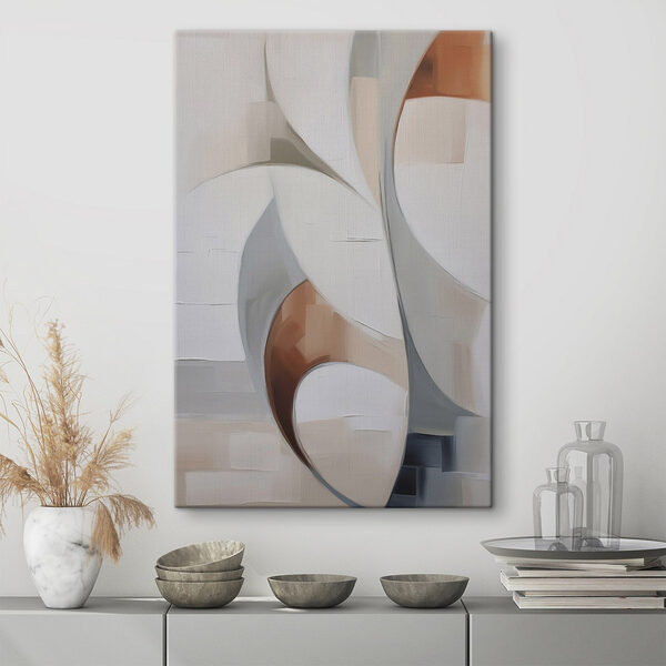 Art blanc et brun Tableaux Art blanc et brun