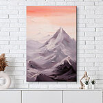 Tableaux Chaîne de montagnes enneigées