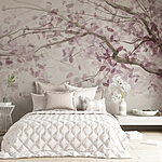 Papier peint Arbre aux feuilles violettes