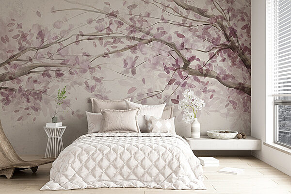Arbre aux feuilles violettes Papier peint Arbre aux feuilles violettes