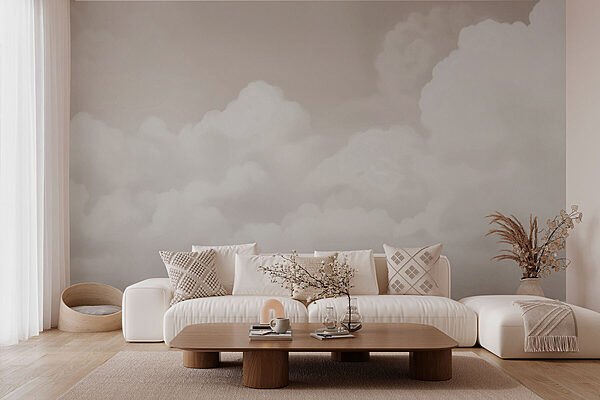 Ciel nuageux avec nuages Papier peint Ciel nuageux avec nuages