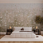 Papier peint Champ de fleurs
