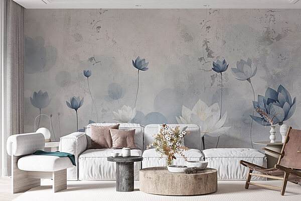 Papier peint avec des fleurs Papier peint Papier peint avec des fleurs