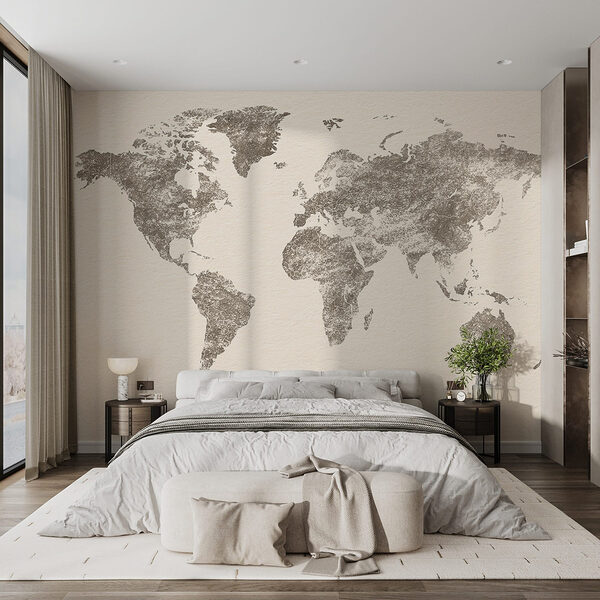 Carte du monde Papier peint Carte du monde