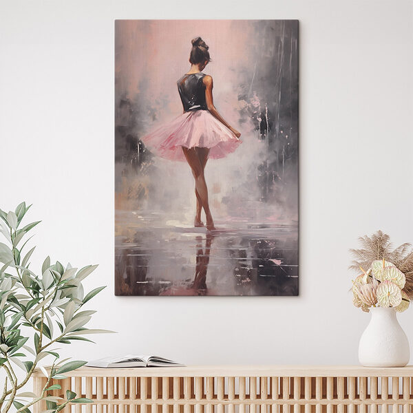 Peinture d'une femme en tutu rose Tableaux Peinture d'une femme en tutu rose