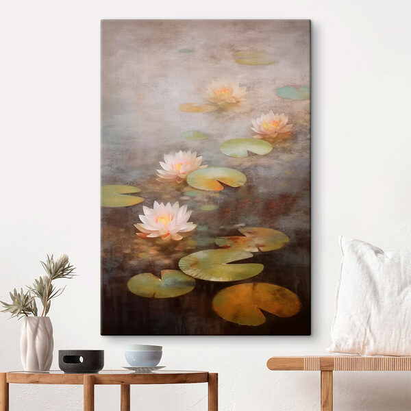 Fleurs de nénuphar et nénuphars Tableaux Fleurs de nénuphar et nénuphars
