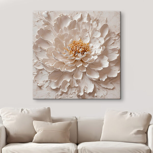 Un art floral époustouflant en blanc Tableaux Un art floral époustouflant en blanc