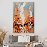 Tableaux Des teintes vibrantes dans une abstraction captivante