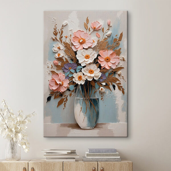 Peinture de fleurs dans un vase Tableaux Peinture de fleurs dans un vase
