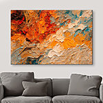 Tableaux Couleurs abstraites dans des motifs tourbillonnants.