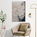Tableaux Peinture blanche et bleue
