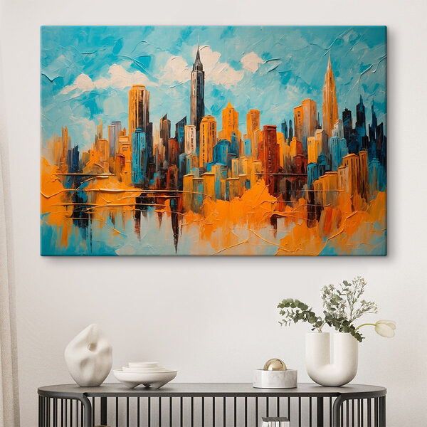 Peinture d'une ville Tableaux Peinture d'une ville