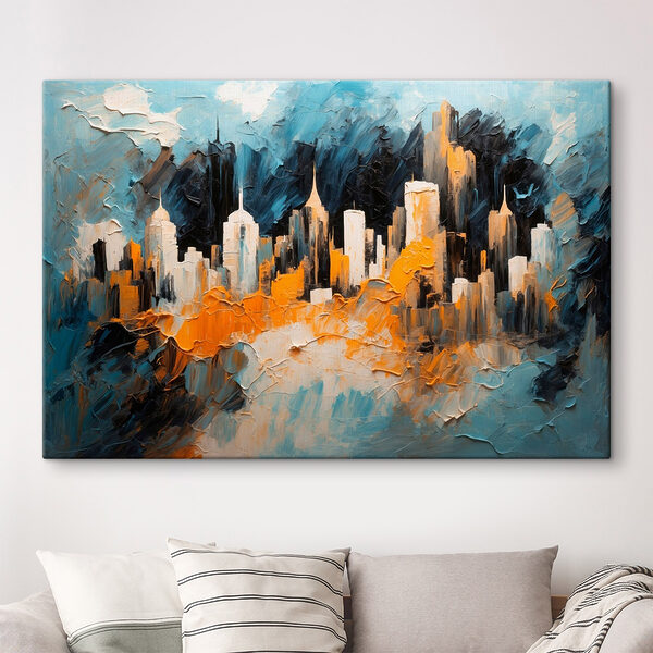 Peinture d'une ville Tableaux Peinture d'une ville