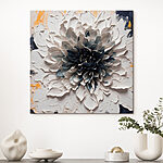 Tableaux Fleur blanche et noire