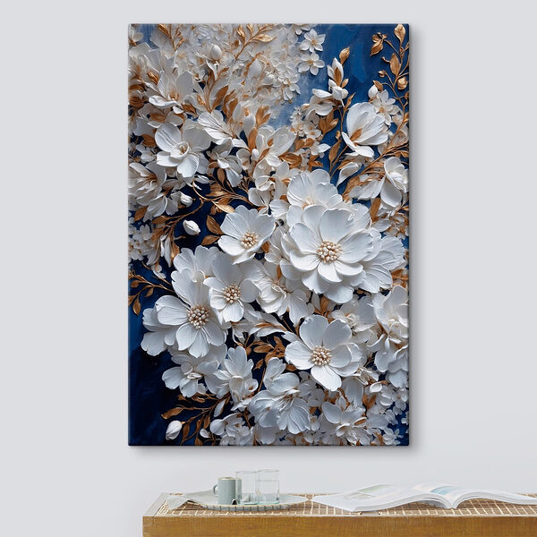Des fleurs délicates sur un fond profond Tableaux Des fleurs délicates sur un fond profond