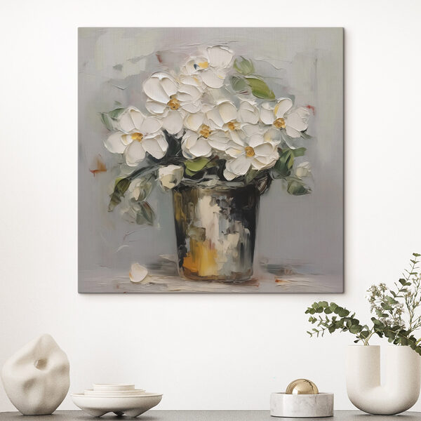 Peinture de fleurs dans un seau Tableaux Peinture de fleurs dans un seau