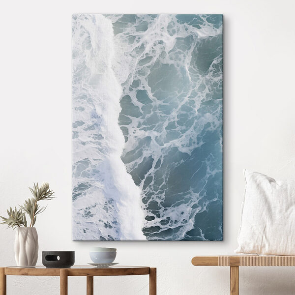 Vagues s'écrasant sur une plage Tableaux Vagues s'écrasant sur une plage