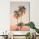 Tableaux Peinture de palmiers sur une plage