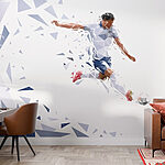 Papier peint Homme bottant un ballon de football