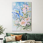 Tableaux Peinture d'un papillon sur des fleurs
