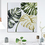 Tableaux Groupe de feuilles sur fond blanc