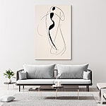 Tableaux Dessin en noir et blanc d'une femme