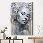 Tableaux Femme aux cheveux longs et aux cheveux flottants