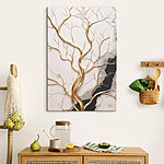 Tableaux Branches artistiques sur fond marbré