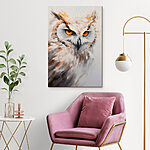 Tableaux Un hibou aux yeux jaunes
