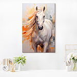 Tableaux Peinture d'un cheval blanc